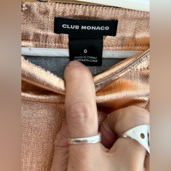 Club Monacco Copper Metallic Mini Skirt - Picture 7 of 12
